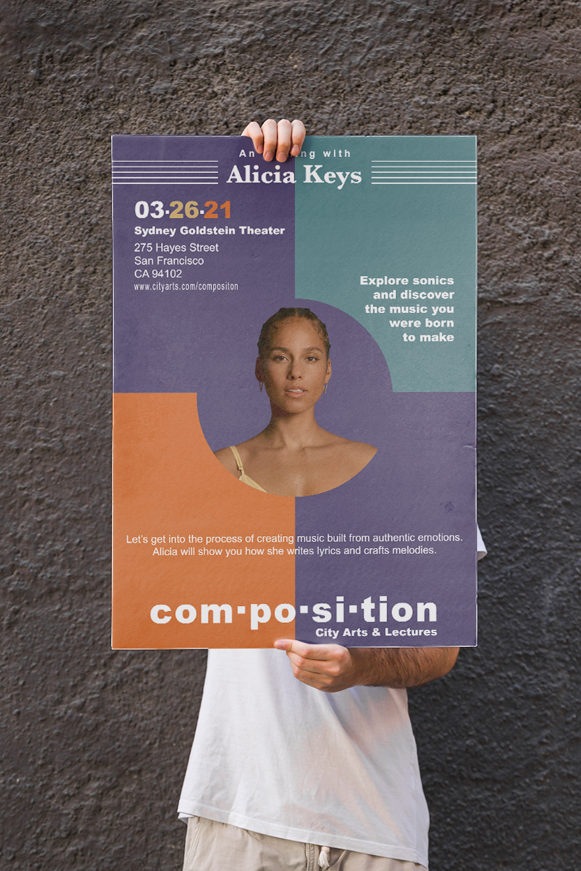 City Arts & Lectures - Mockup Poster