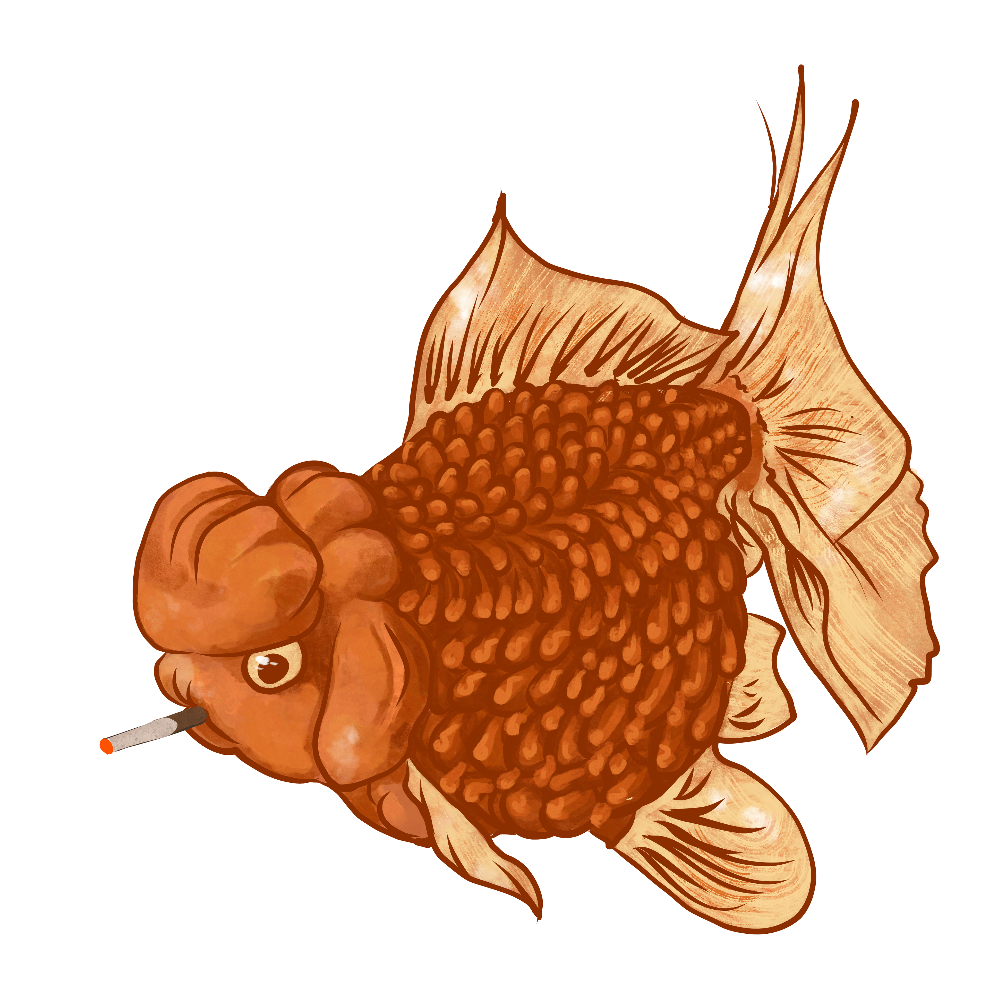 Smoking Golfish