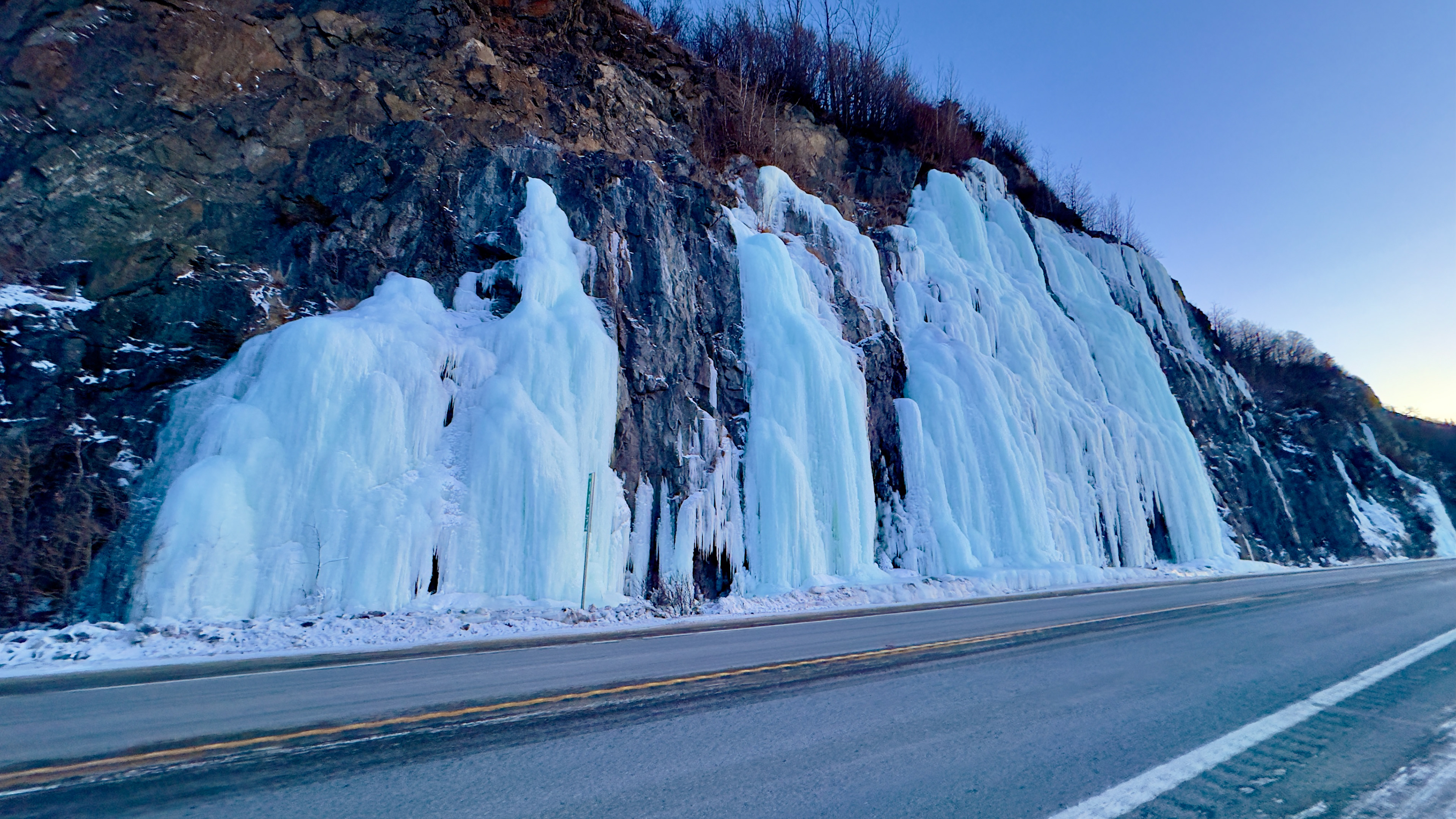 The Frozen Waterfalls on Turnagain Arm 