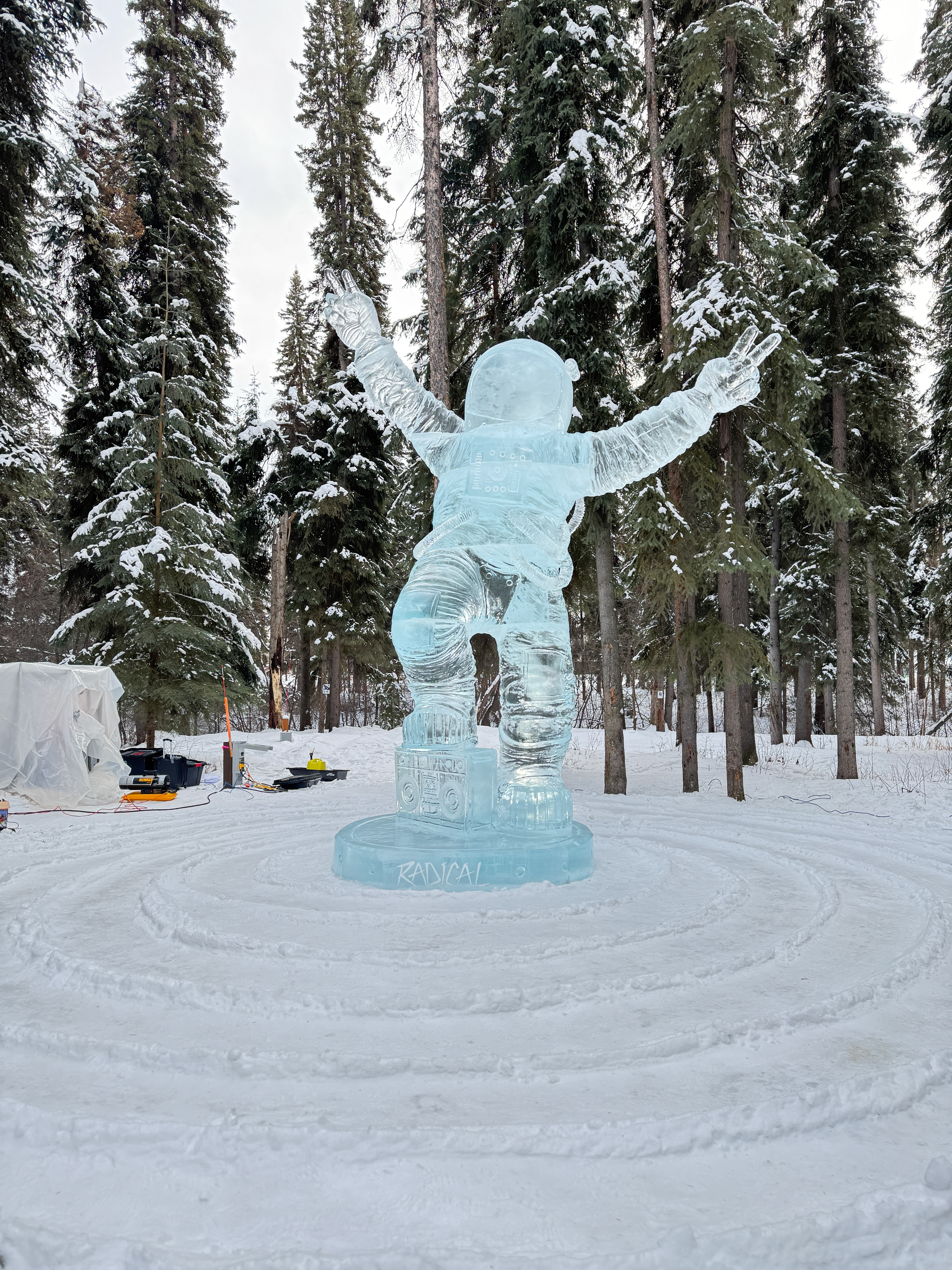 Ice Sculpture in Fairbanks