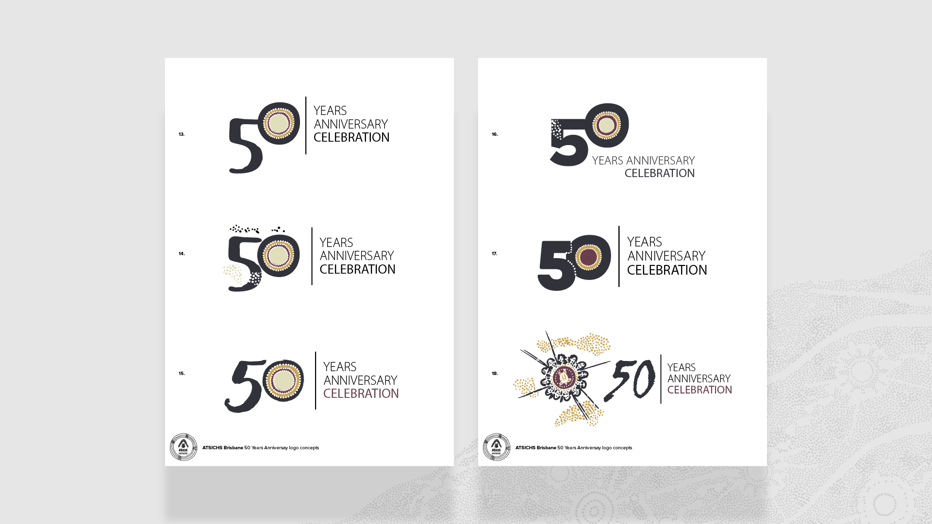 ATSICHS 50 Years Celebration Logo Development