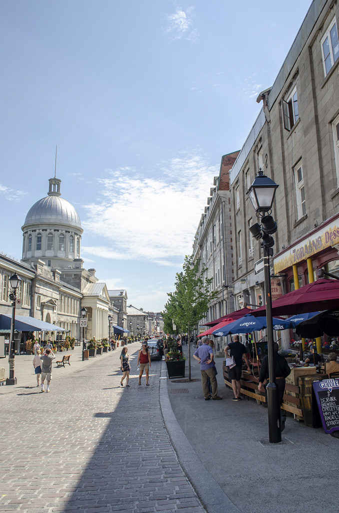 La rue Saint-Paul Est à Montréal (Canada)