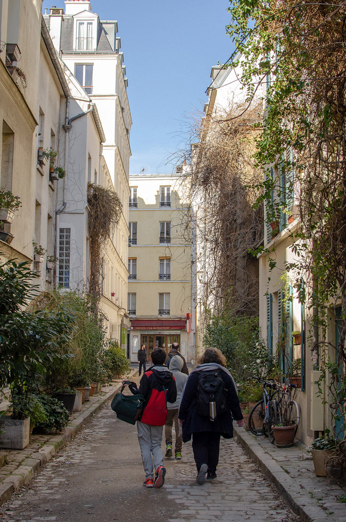 La rue des Thermopyles à Paris