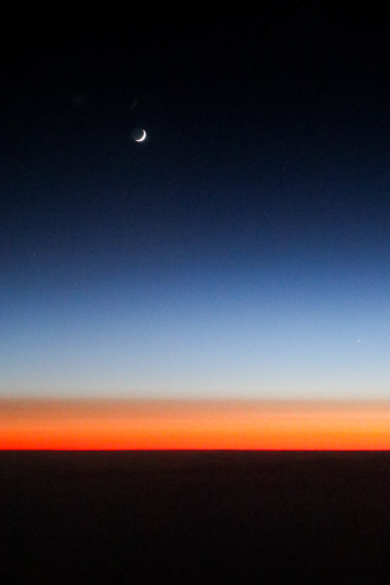 Sunrise over the Middle East, October 2019