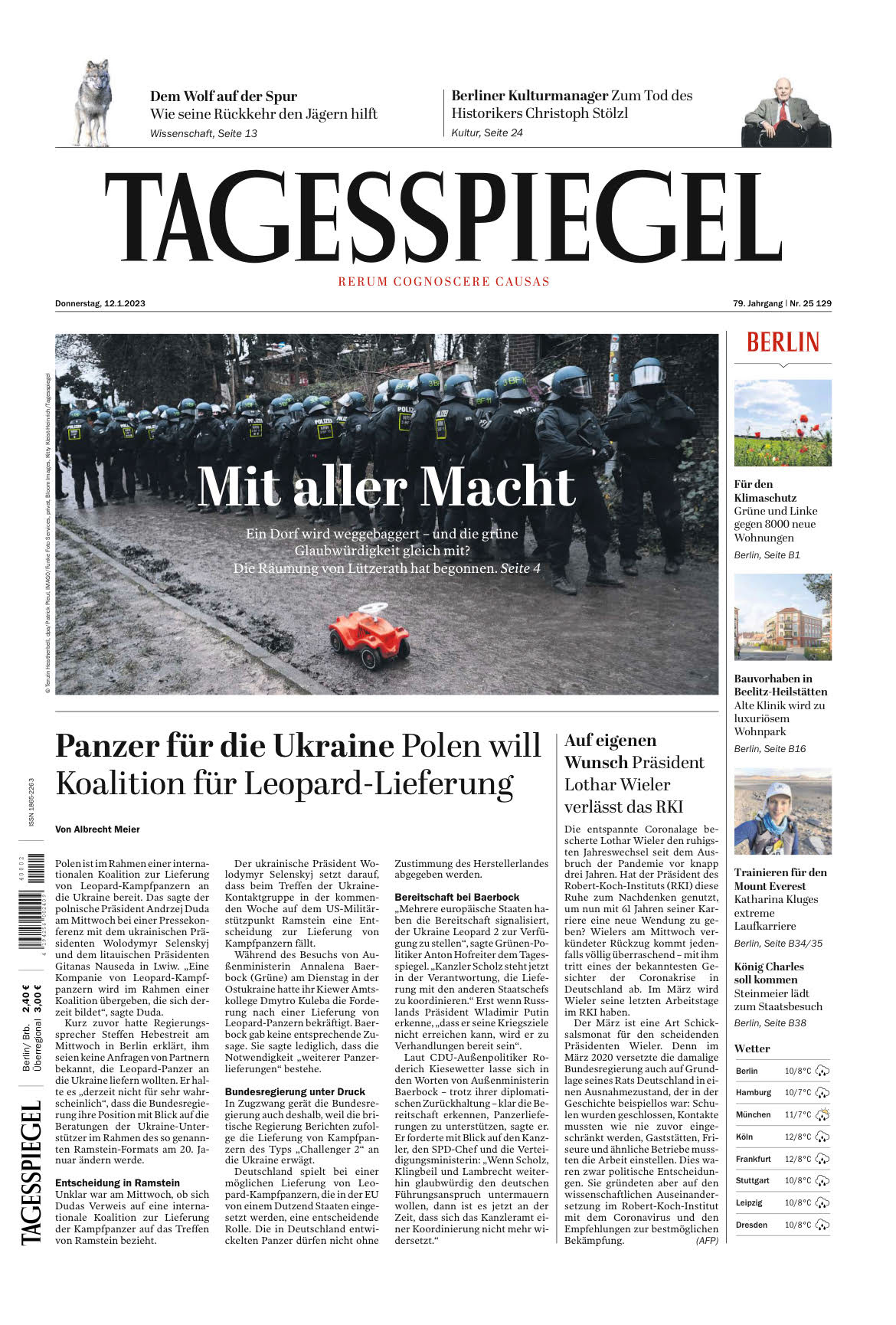Tagesspiegel 12.01.2023