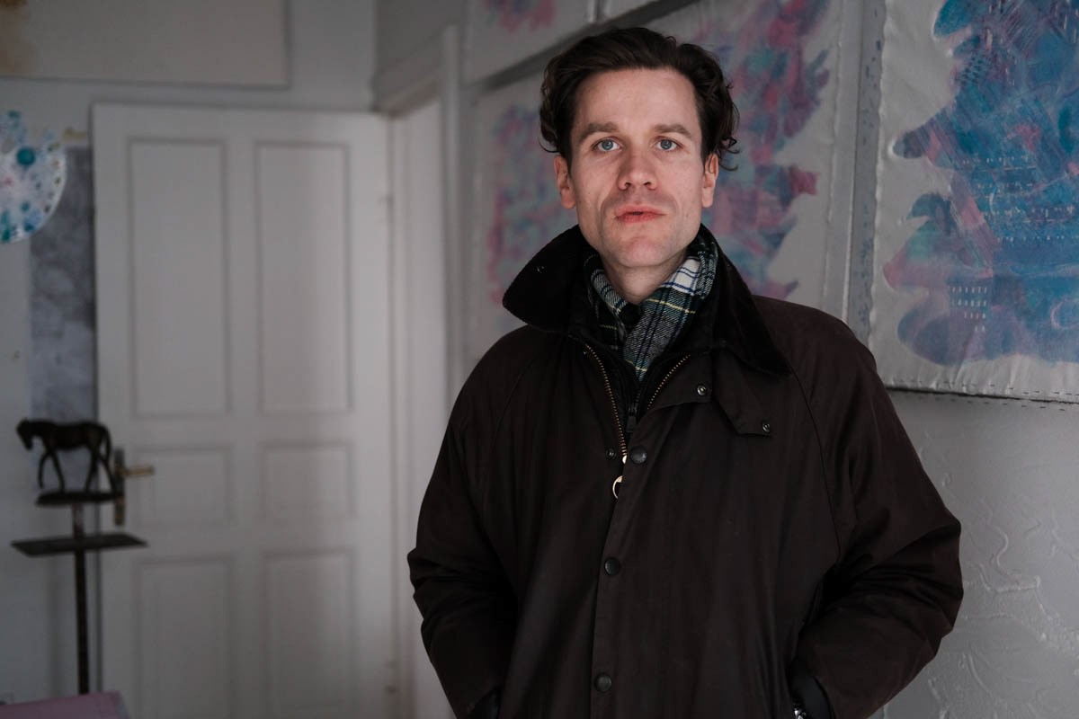 Artist Øyvind Renberg in his studio. Berlin, April 2021