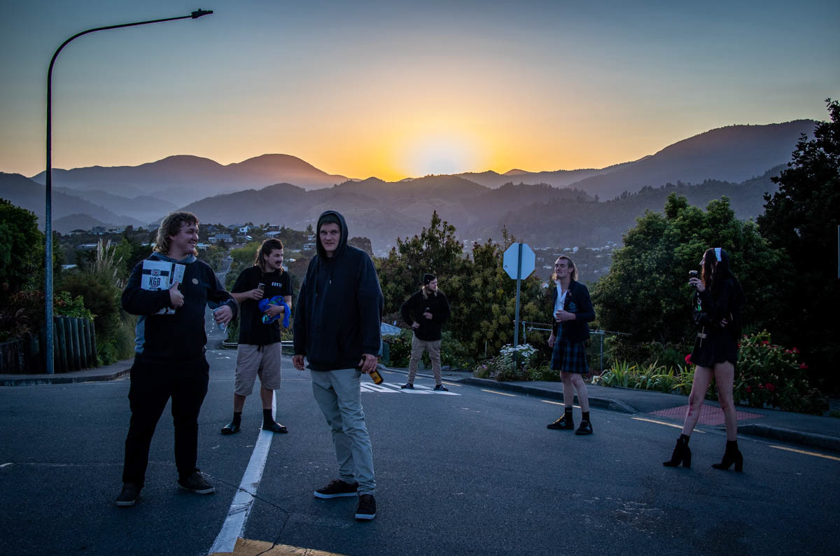 Nelson youth party til sunrise. New Zealand, November 2019