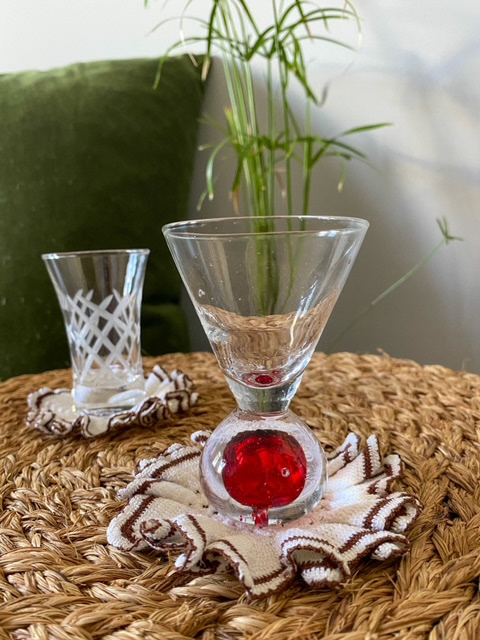 Urban Upcycled Kind Hearted Sustainable Fashion and Lifestyle | Vintage Cocktail Glass Doily Coaster Set