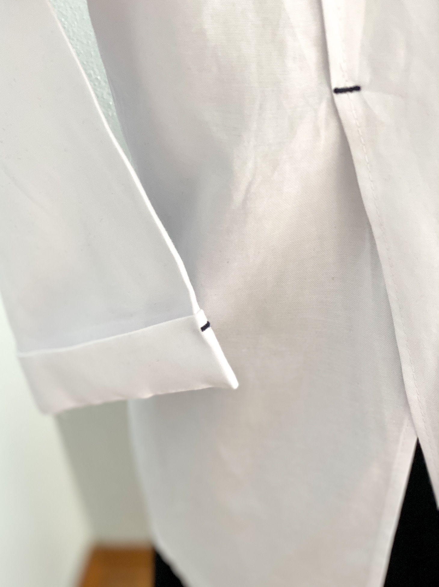 Urban Upcycled Kind Hearted Sustainable Fashion and Lifestyle | White Shirt with Black Sequin Pocket