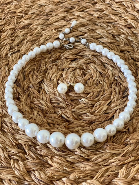 Urban Upcycled İyi Kalpli Sürdürülebilir Moda ve Sürdürülebilir Yaşam |  Modern İri Taneli İnci Takı Seti