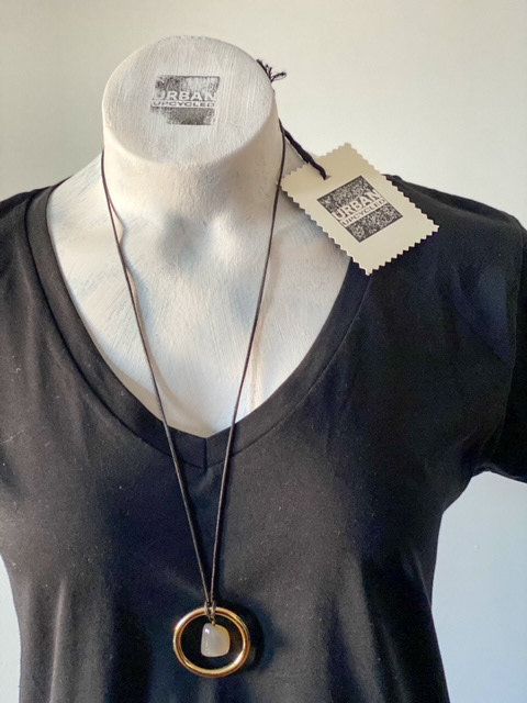 Urban Upcycled İyi Kalpli Sürdürülebilir Moda ve Sürdürülebilir Yaşam | Dumanlı Kuvars Kolye