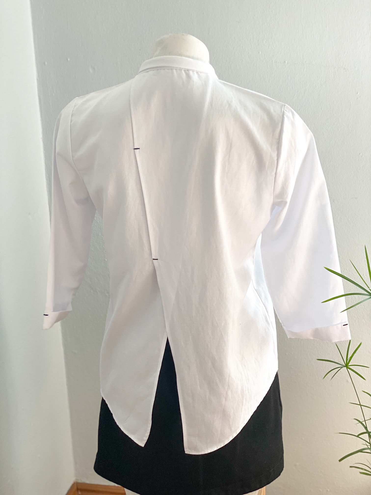 Urban Upcycled Kind Hearted Sustainable Fashion and Lifestyle | White Shirt with Black Sequin Pocket