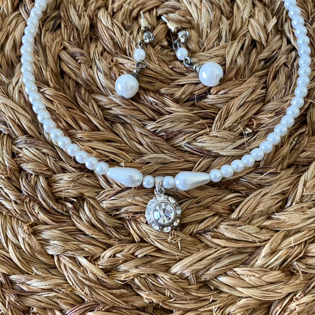 Urban Upcycled İyi Kalpli Sürdürülebilir Moda ve Sürdürülebilir Yaşam | Klasik Choker İnci Takı Seti