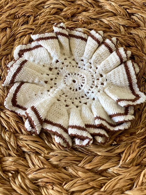 Urban Upcycled Kind Hearted Sustainable Fashion and Lifestyle | Vintage Cocktail Glass Doily Coaster Set