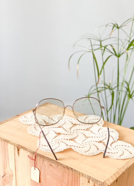 Urban Upcycled Kind Hearted Sustainable Fashion and Lifestyle | Vintage Oversize Eyeglasses 70s Square