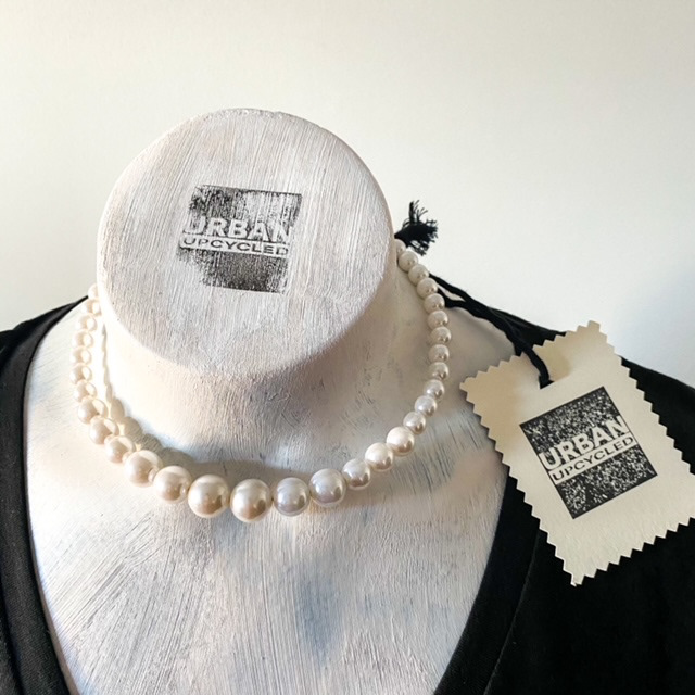 Urban Upcycled İyi Kalpli Sürdürülebilir Moda ve Sürdürülebilir Yaşam |  Modern İri Taneli İnci Takı Seti