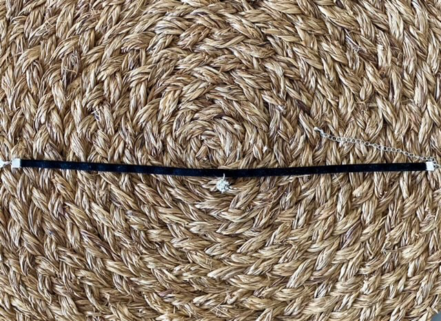 Urban Upcycled İyi Kalpli Sürdürülebilir Moda ve Sürdürülebilir Yaşam | Siyah Kadife Choker Kolye