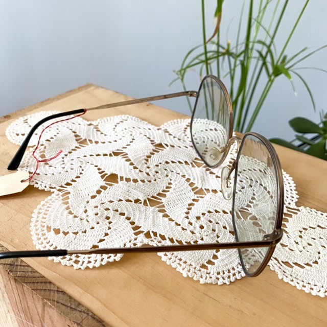 Urban Upcycled Kind Hearted Sustainable Fashion and Lifestyle | Vintage Oversize Eyeglasses 70s Square