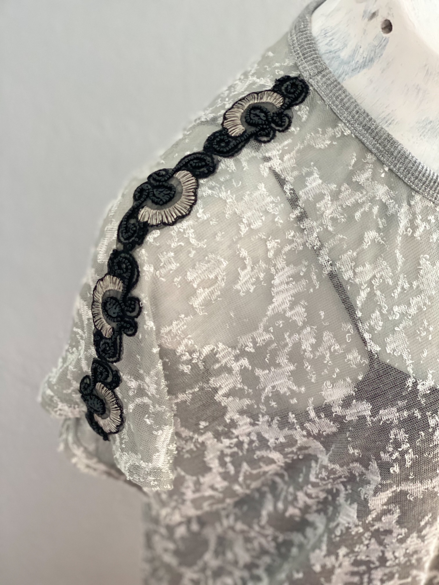 Urban Upcycled İyi Kalpli Sürdürülebilir Moda ve Sürdürülebilir Yaşam | Payetli Gri Tunik