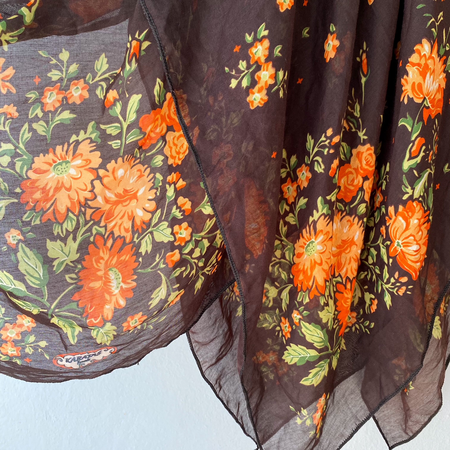 Urban Upcycled Kind Hearted Sustainable Fashion and Lifestyle | Brown Floral Summer Bandeau Pareo Dress