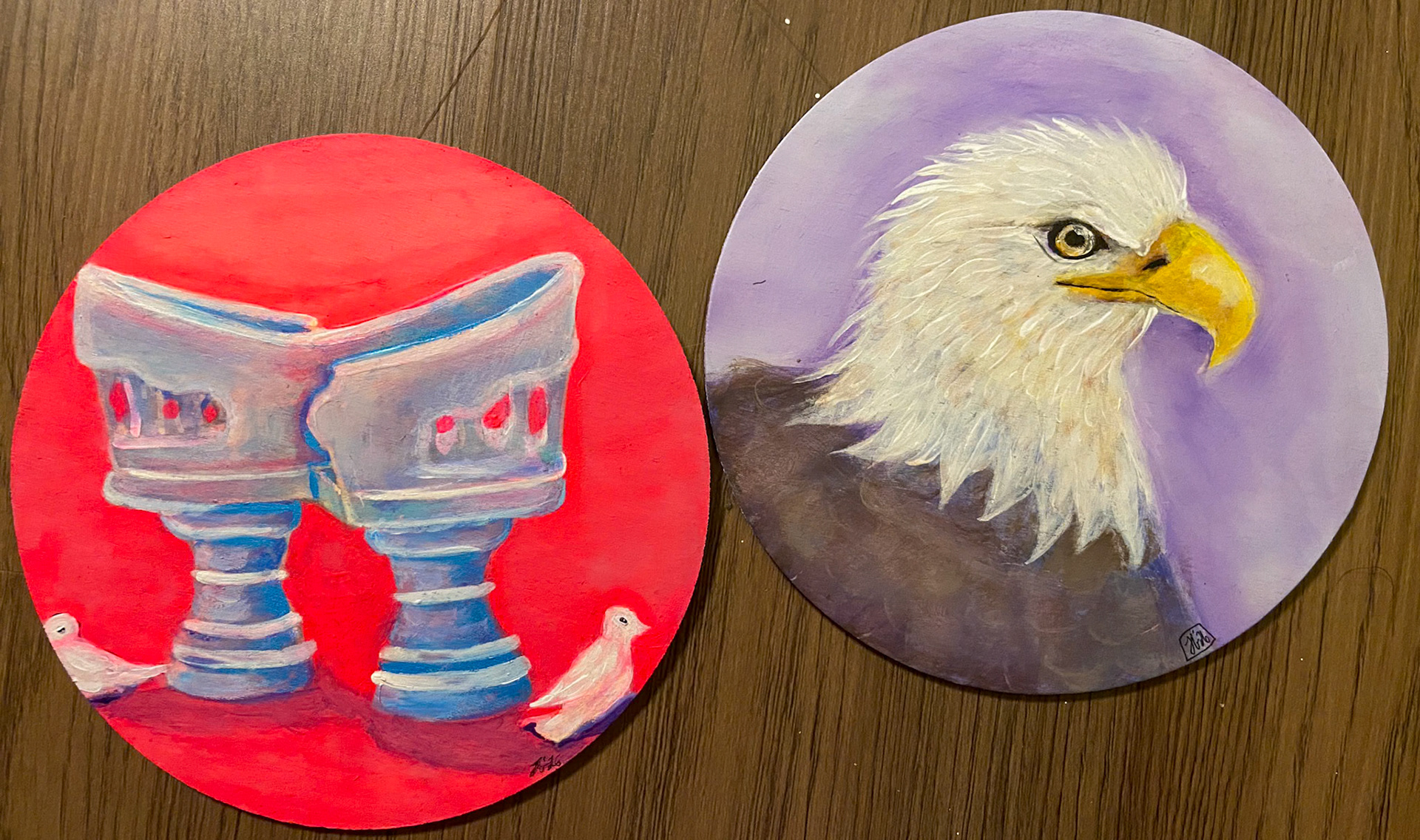 Gauche and Acrylic