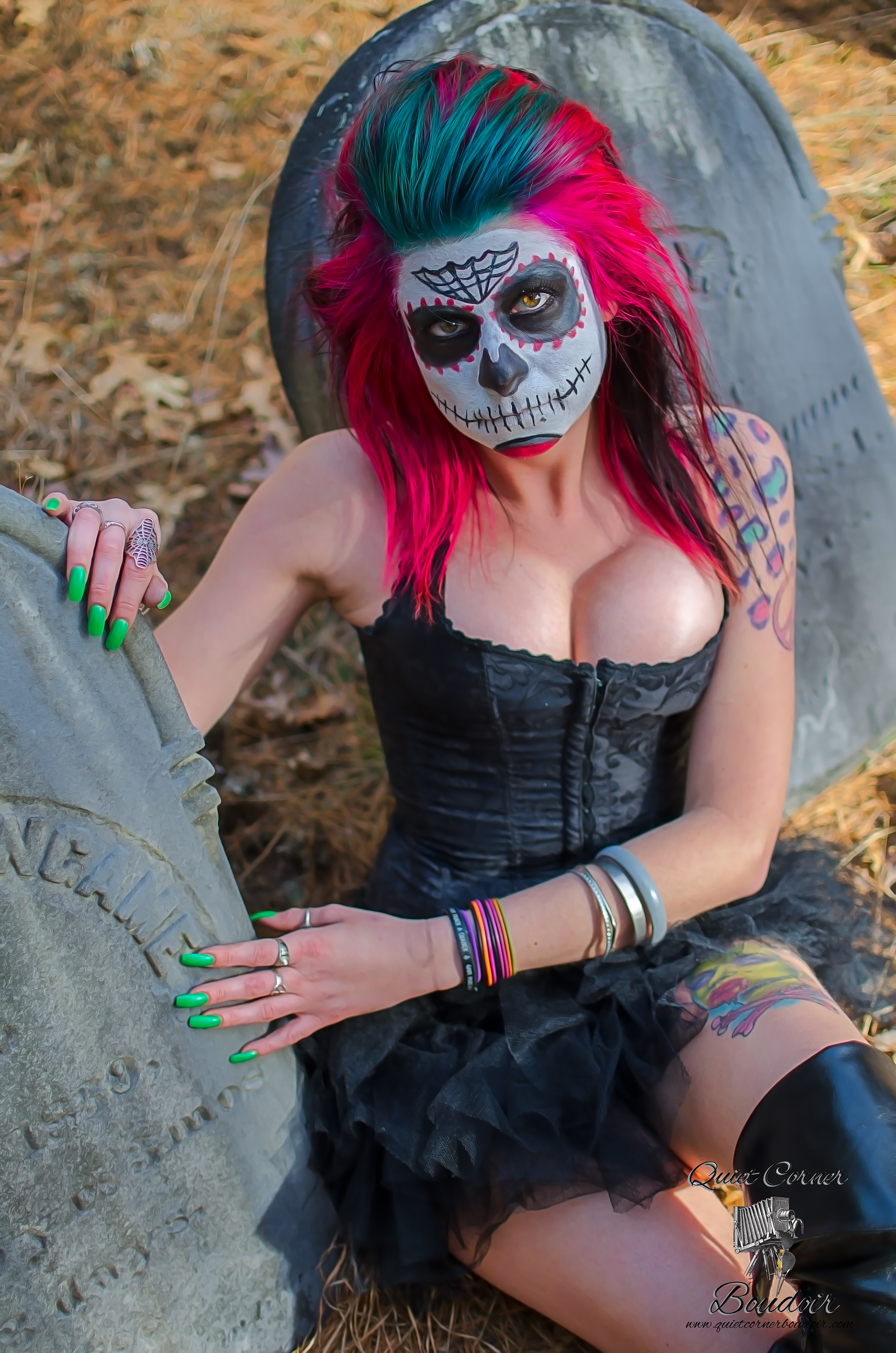 Day of the dead graveyard