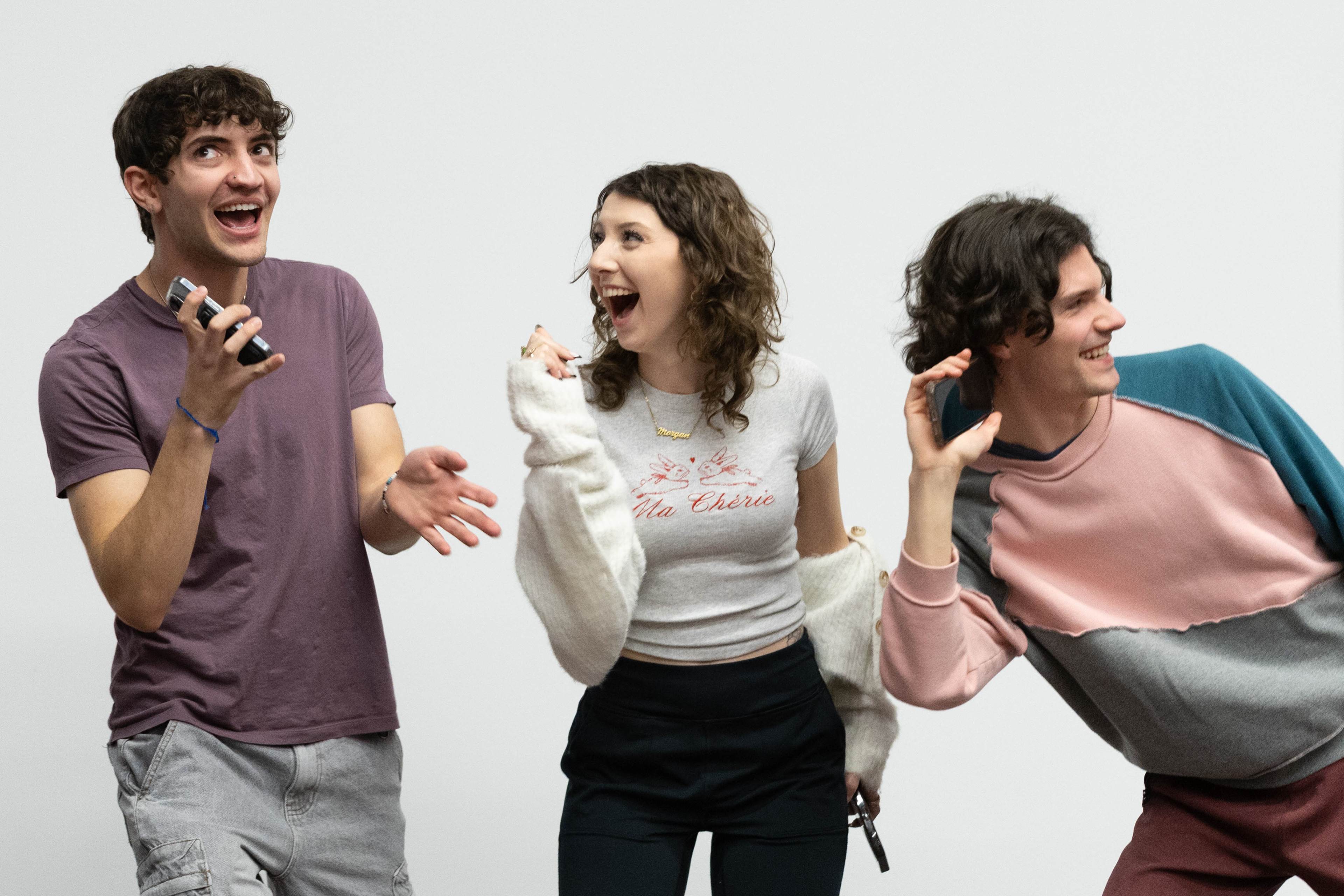 The UNC Walk-Ons prepare for their performance in the 2025 ICCA competition, hosted by Varsity Vocals, on Thursday, Jan. 16, 2025 at Hanes Art Center.