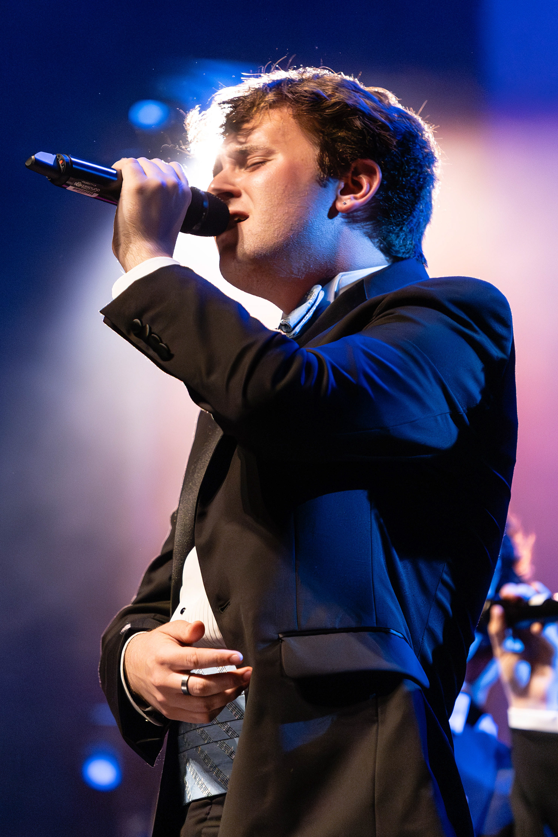 UNC junior Jack Boss performs for the UNC Clef Hangers during their fall concert at Memorial Hall on Saturday, Nov. 9, 2024.