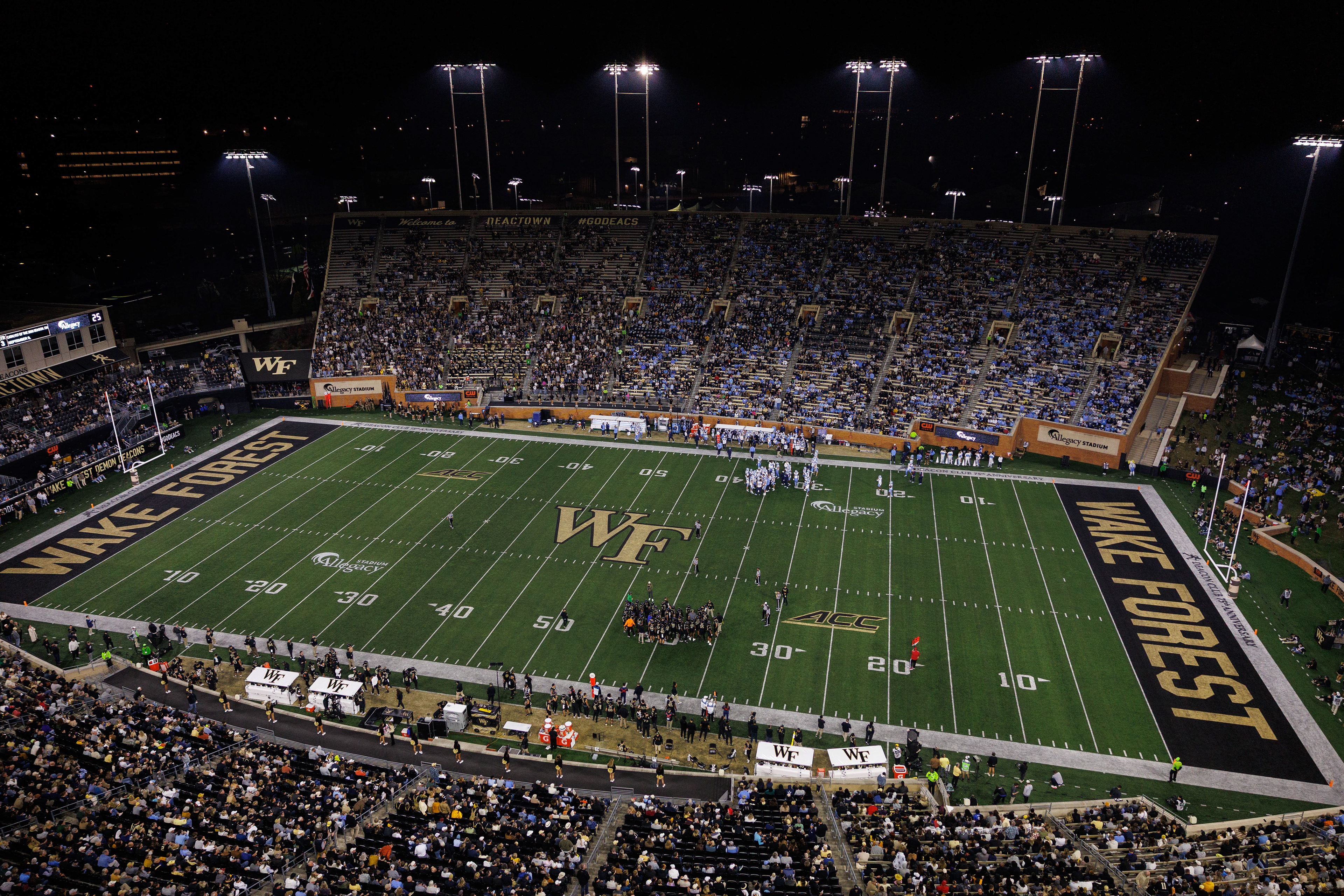 UNC Football faces off against Wake Forest on Saturday, Nov. 15, 2025 at Allegacy Federal Credit Union Stadium.