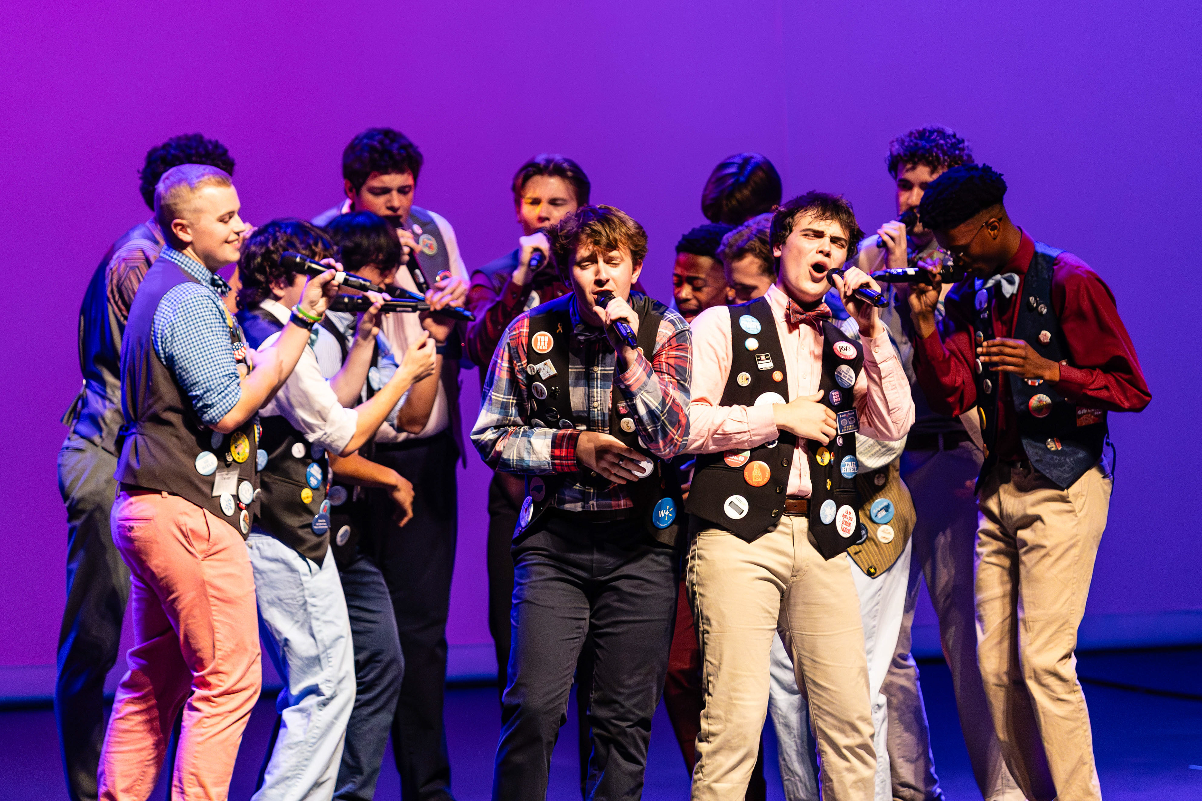 The UNC Clef Hangers perform during their fall concert at Memorial Hall on Saturday, Nov. 9, 2024.