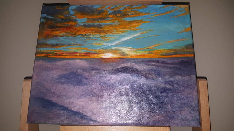 Riding The Sunset...this took 5 days, and has 16 layers of oil...