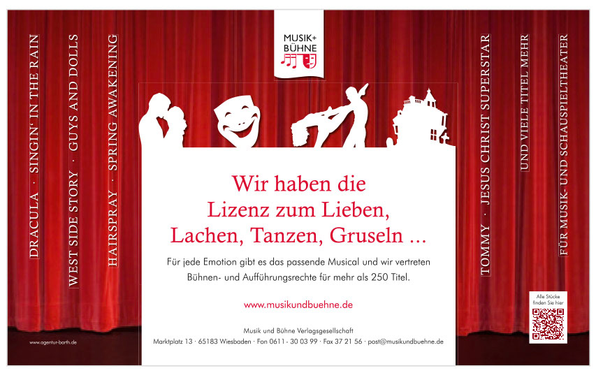 Anzeige Konzept/Layout Musik-Verlag