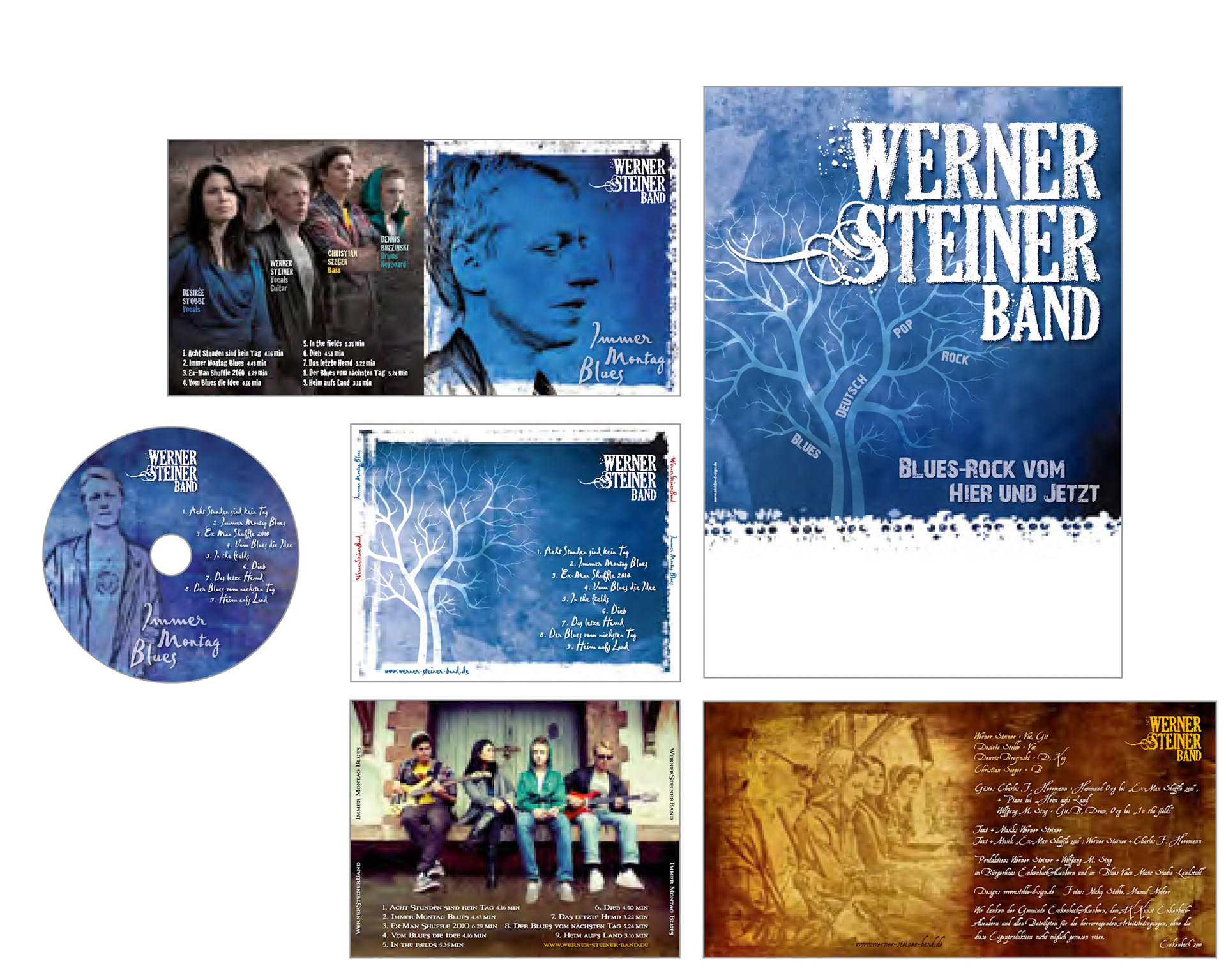 CD-Cover/Booklet & Poster Blues-Rock-Band