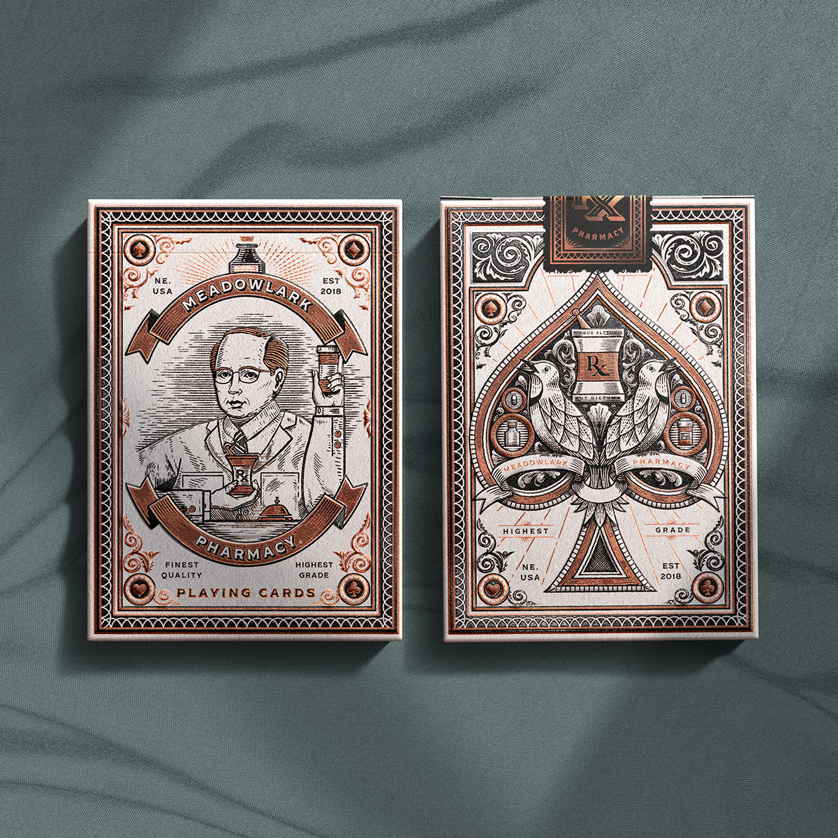 Russ Gray Graphic Design and Illustration Meadowlark Pharmacy Cards