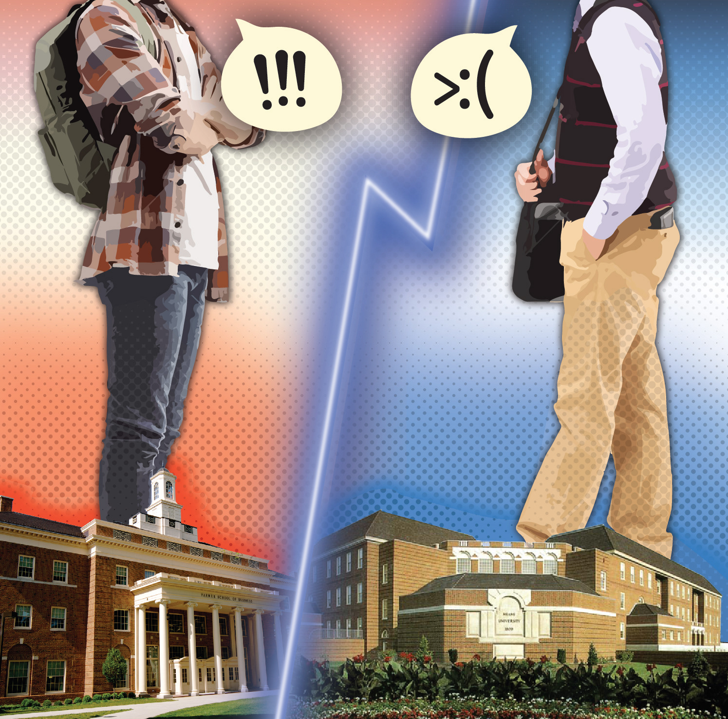 "Anger and disagreements boil over between different colleges" - March 2021