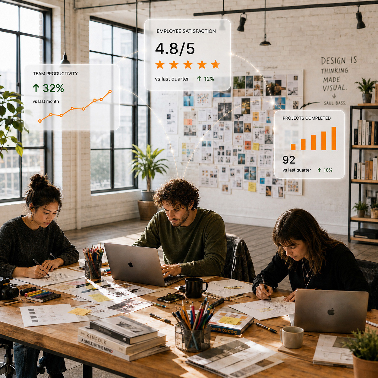 Image of designers working in multiple projects