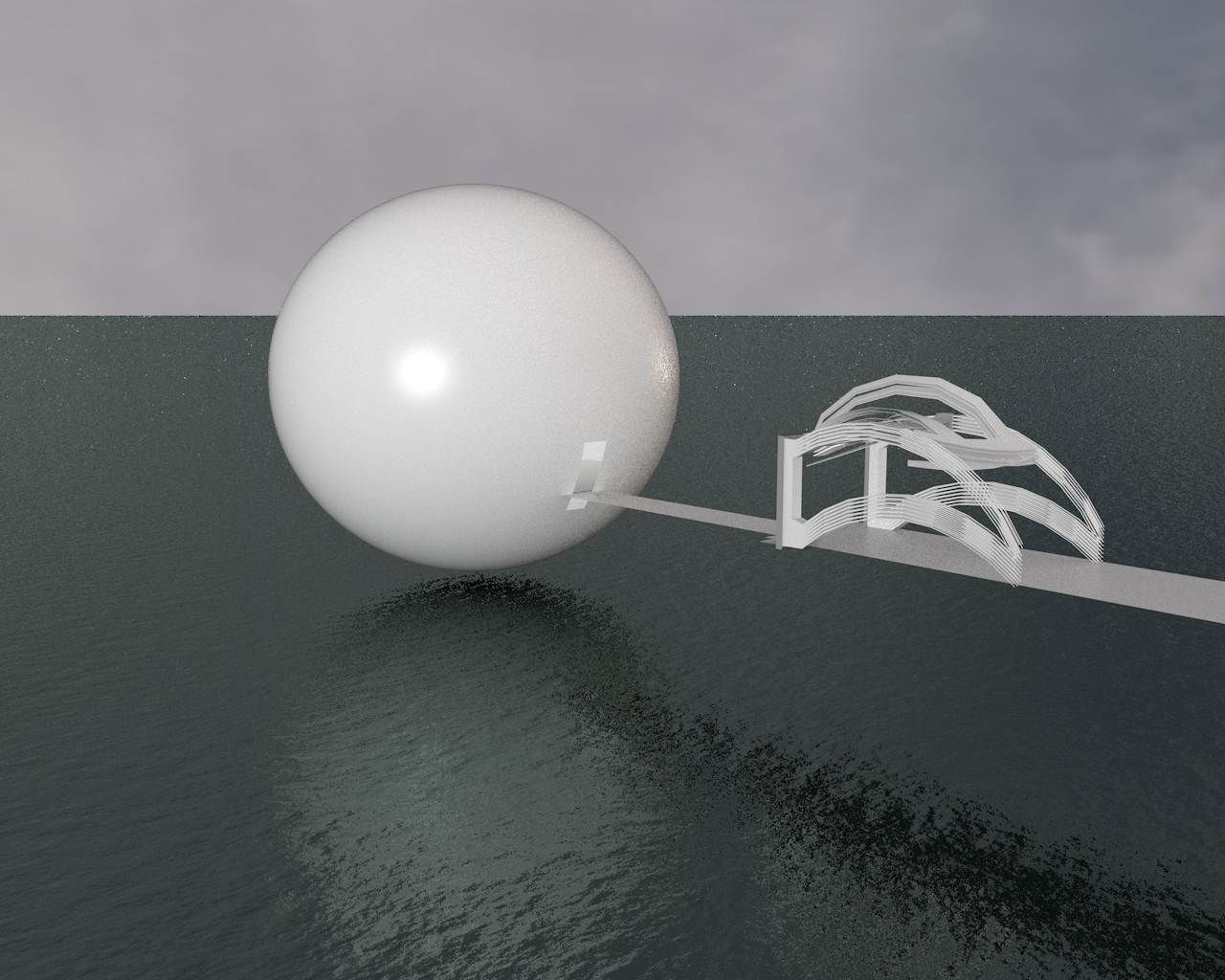 Second Environment Sketch : Early version of final environment - Perspective