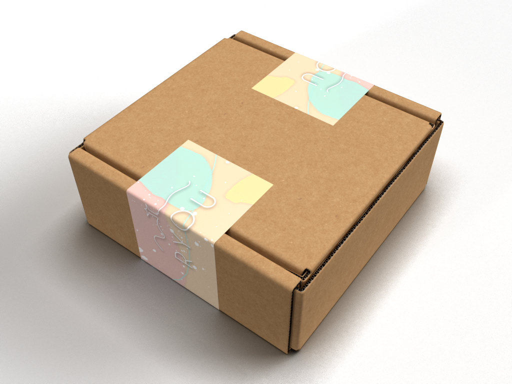 Shipping box closed