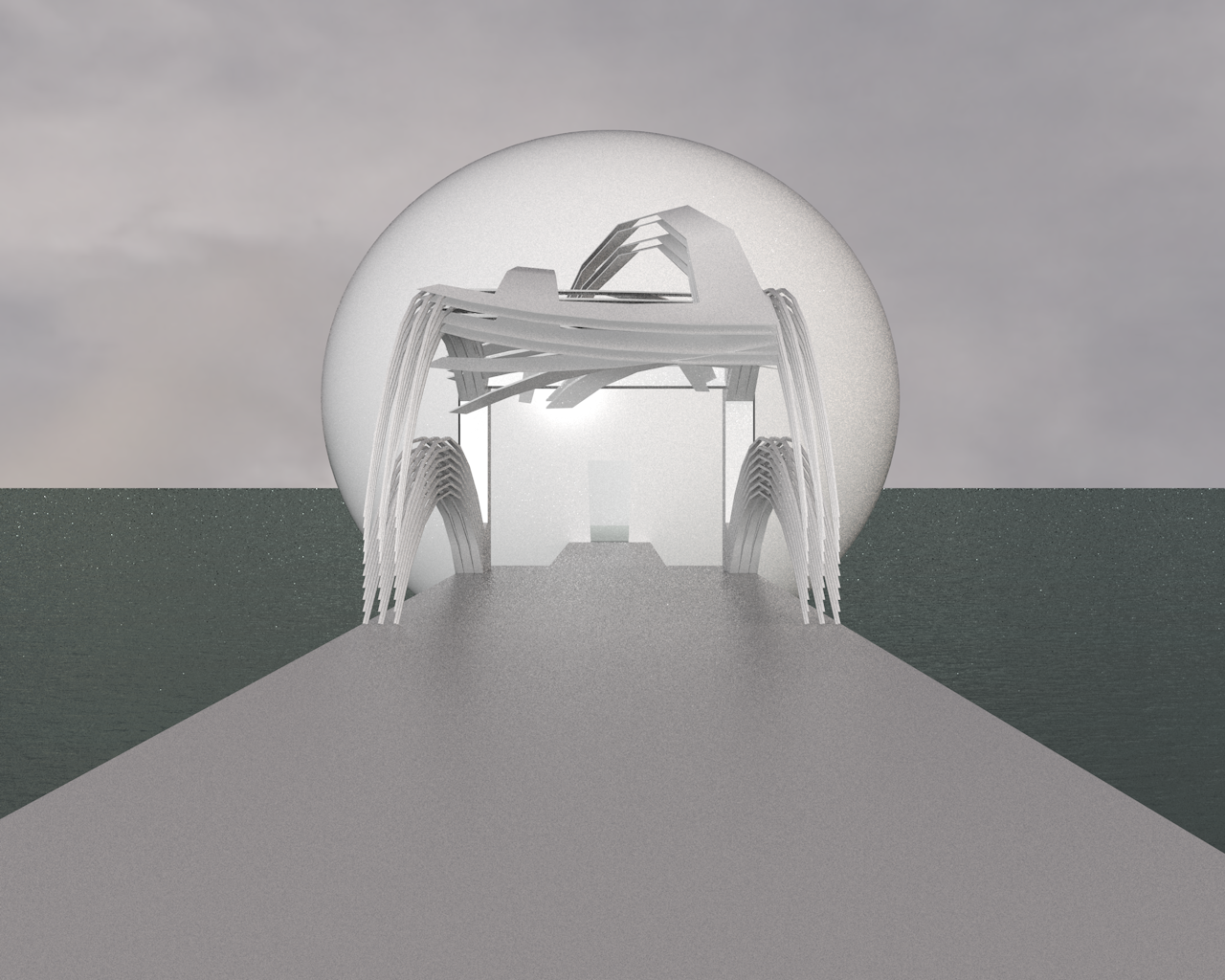 Second Environment Sketch : Early version of final environment.