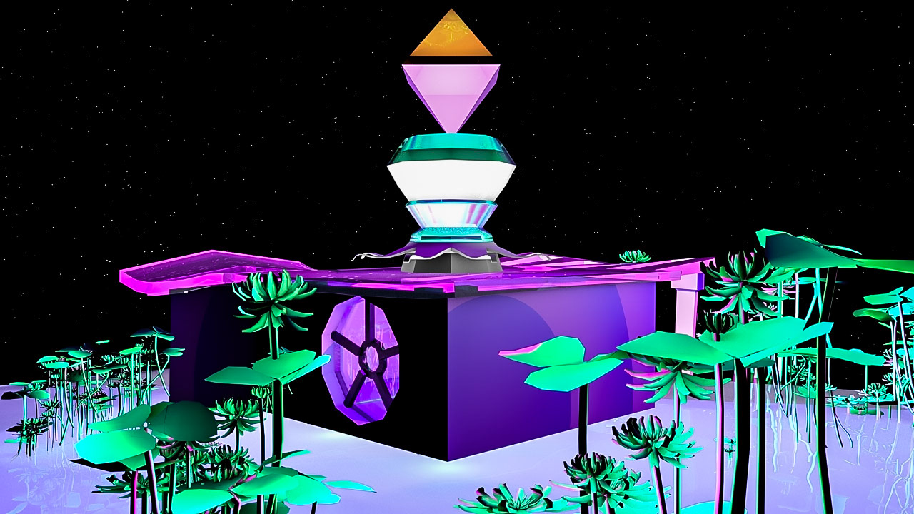 Tik Tok House - Perspective View Rear - Physical Render Adaptive