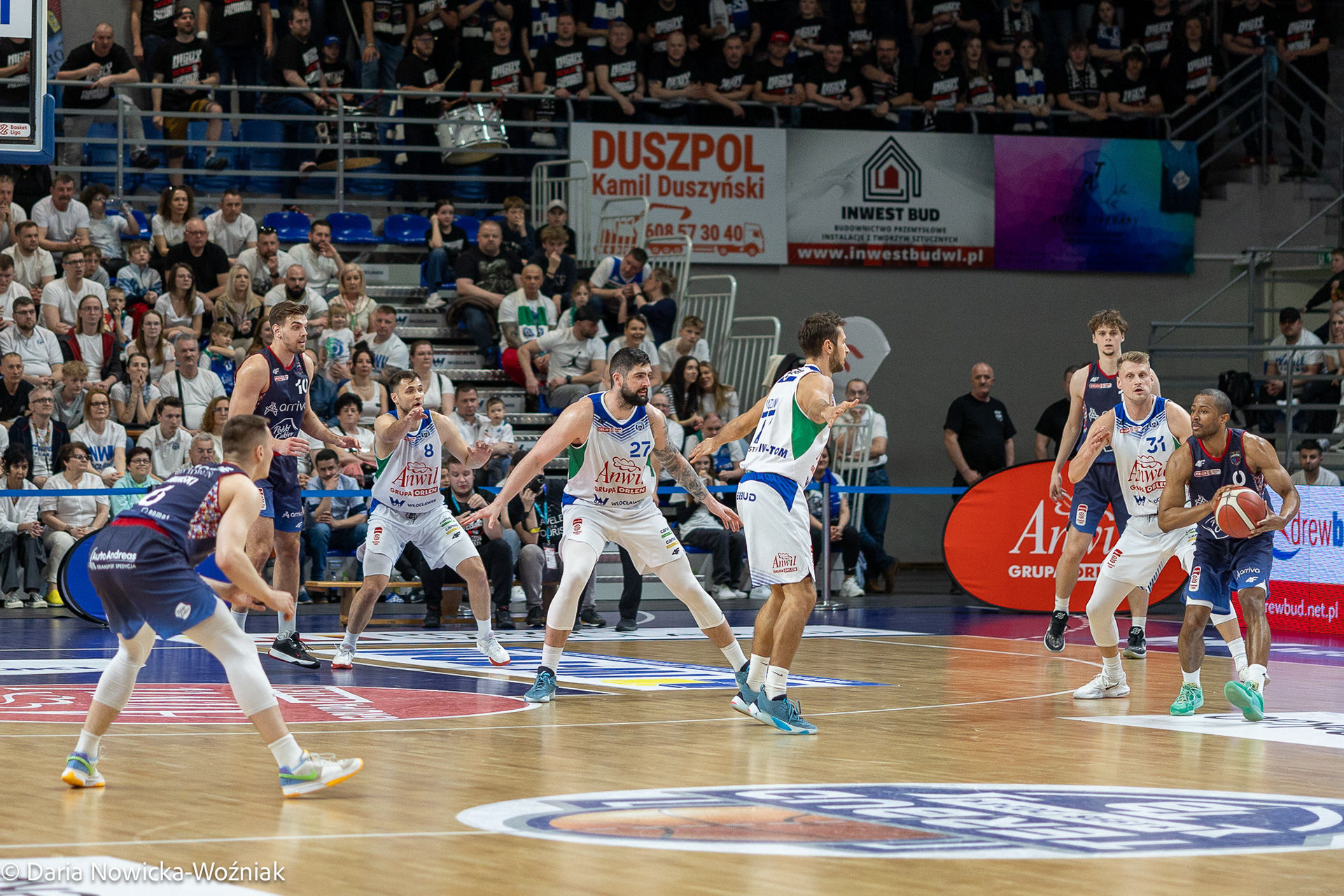 mecz koszykówki Anwil Włocławek - Twarde Pierniki Toruń