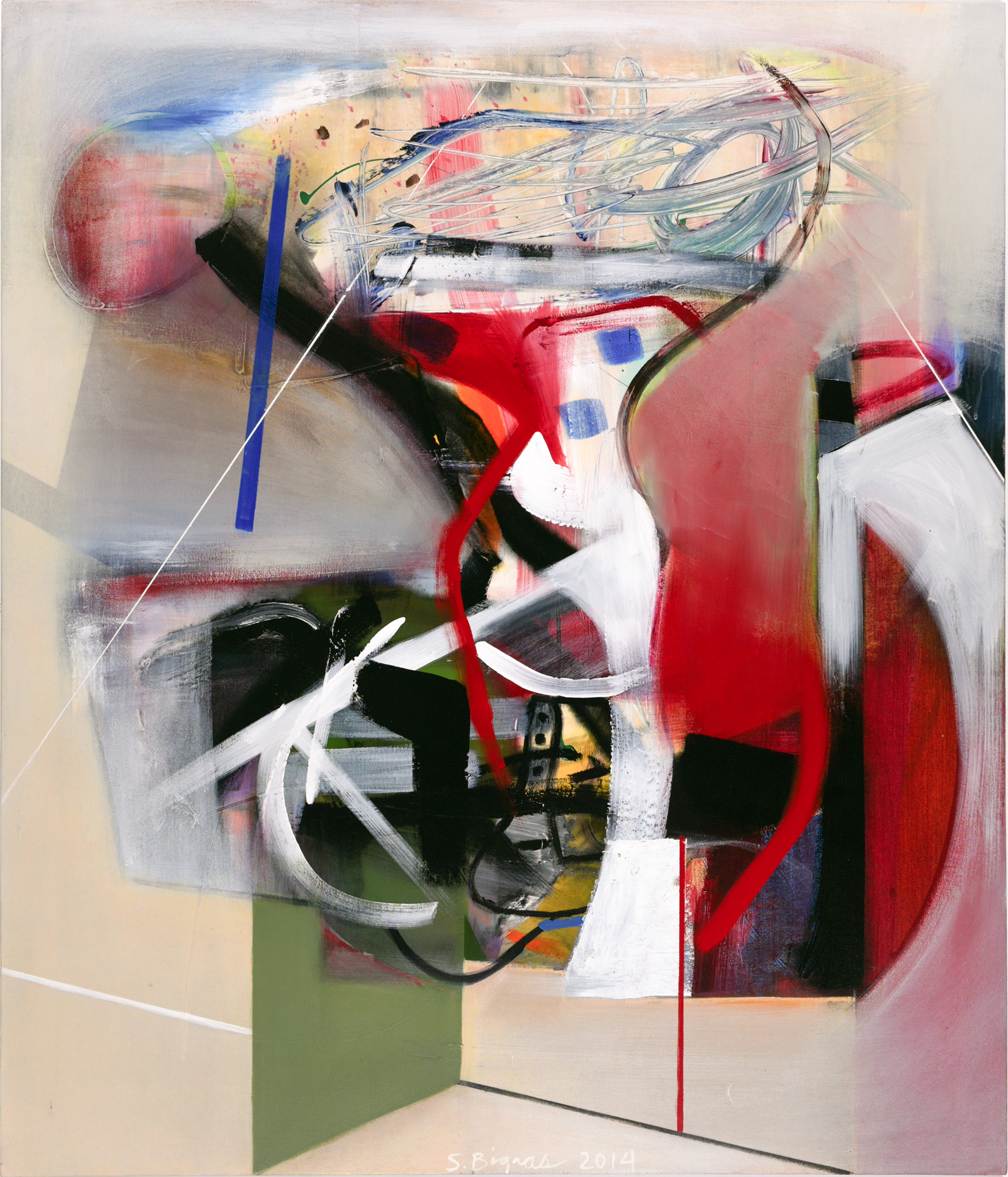 Sans titre 2008 - acrylique sur toile - 163 x 96 cm