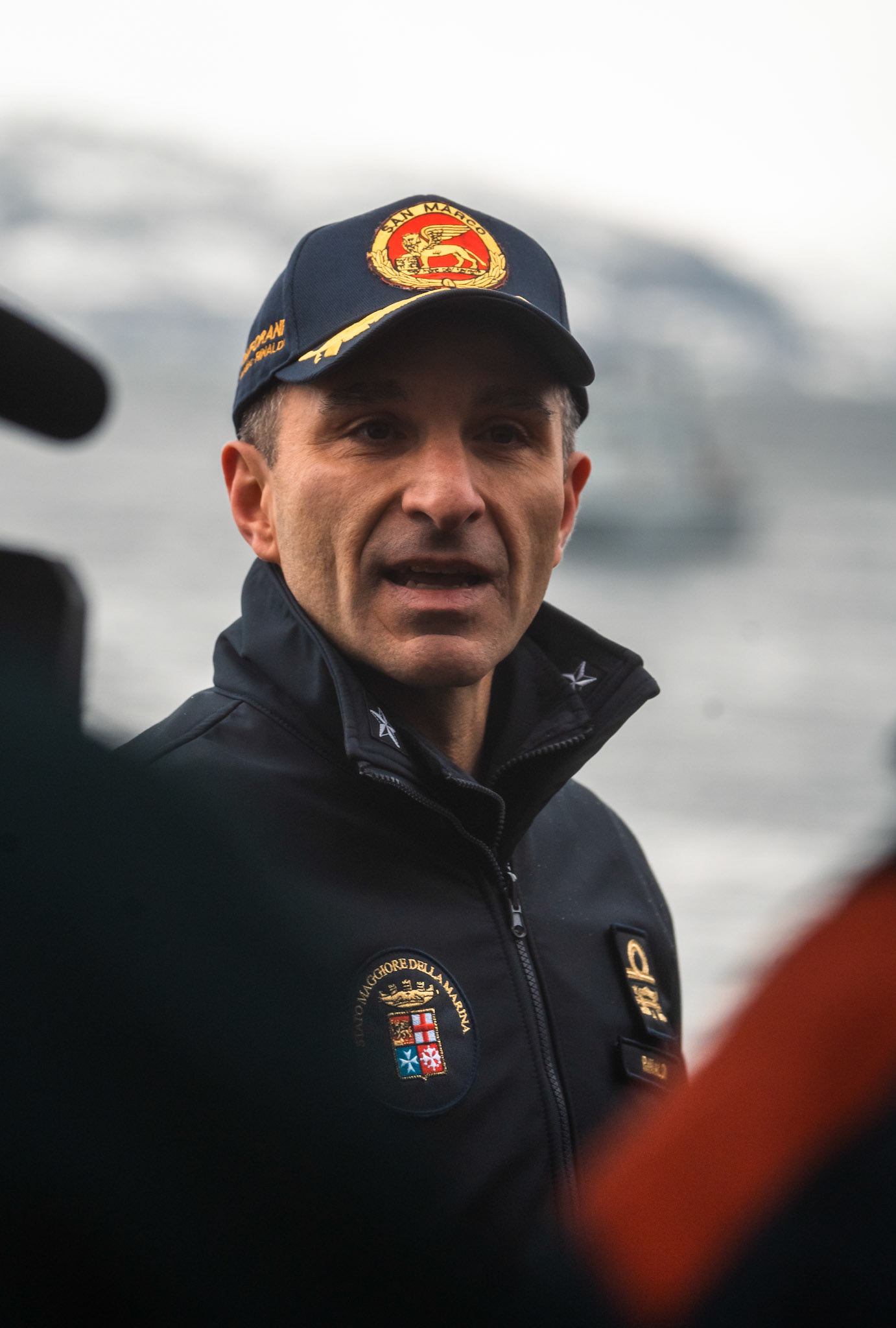 Italian Navy Rear Admiral Valentino Rinaldi