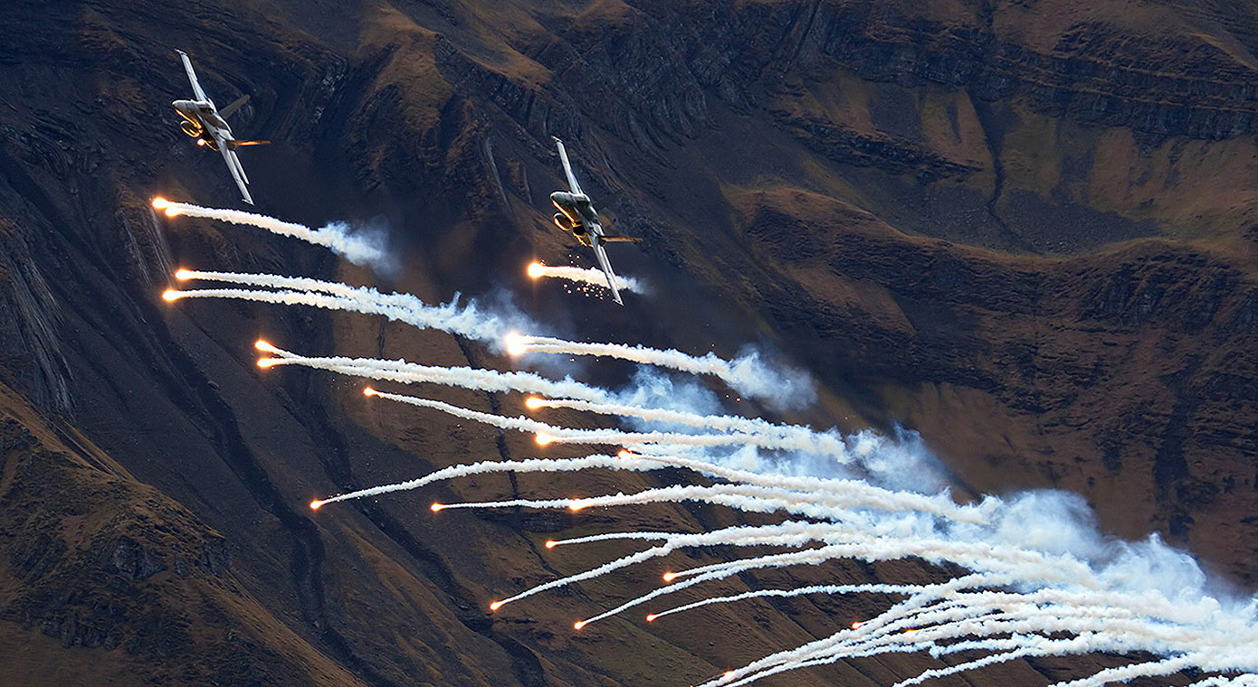 McDonnell Douglas F/A-18C Hornet. Axalp, Switzerland.