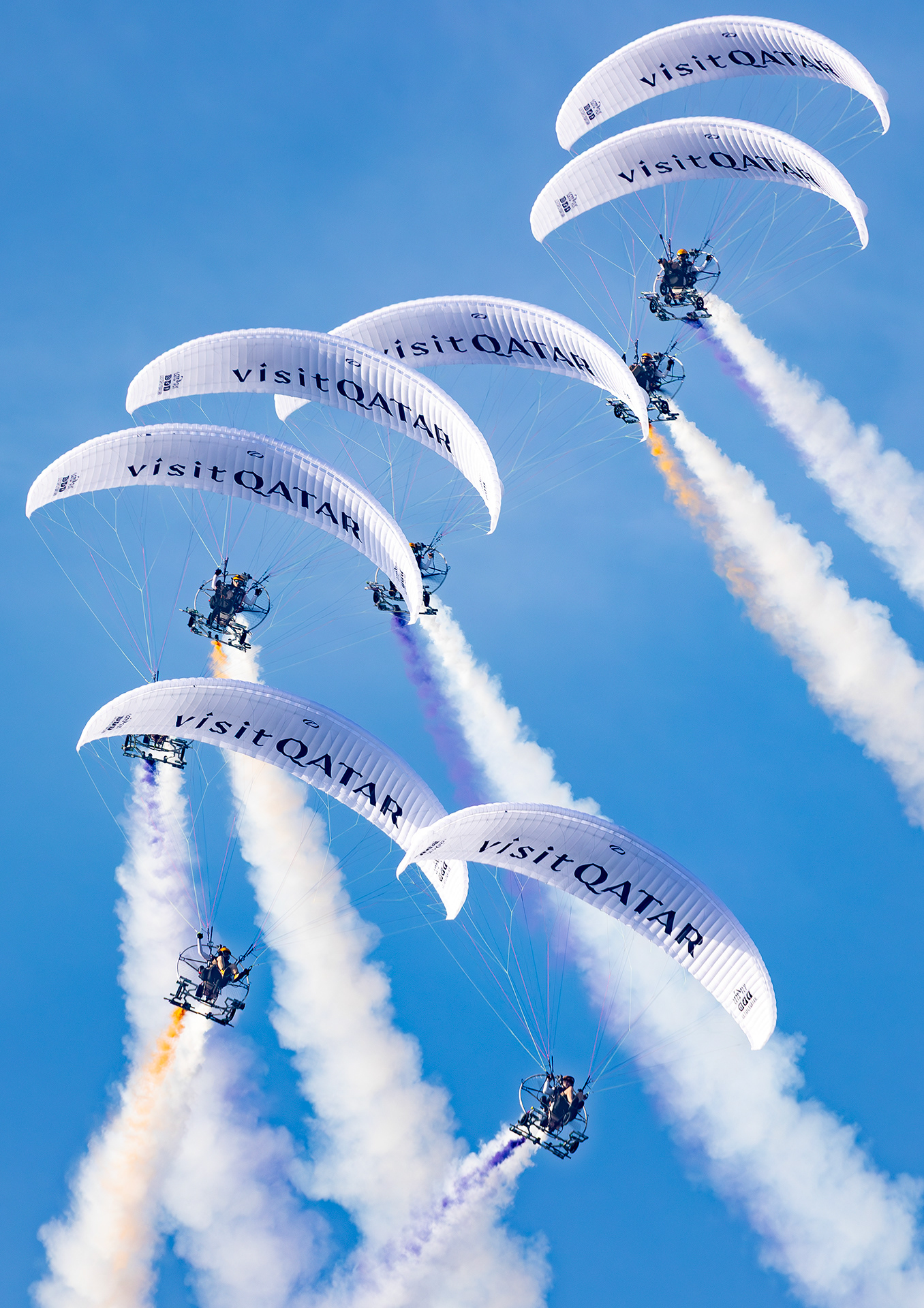 Phoenix Paramotor Display Team in Lusail, Qatar