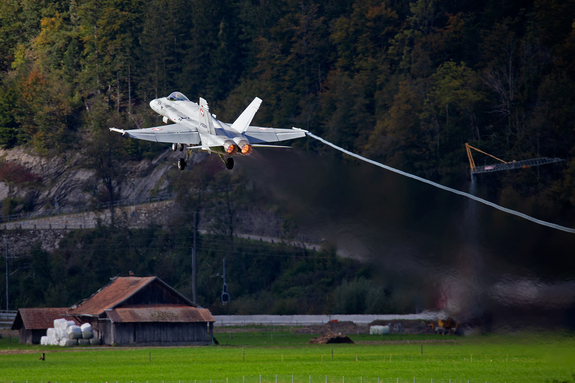 McDonnell Douglas F/A-18C Hornet.  Meiringen, Switzerland.