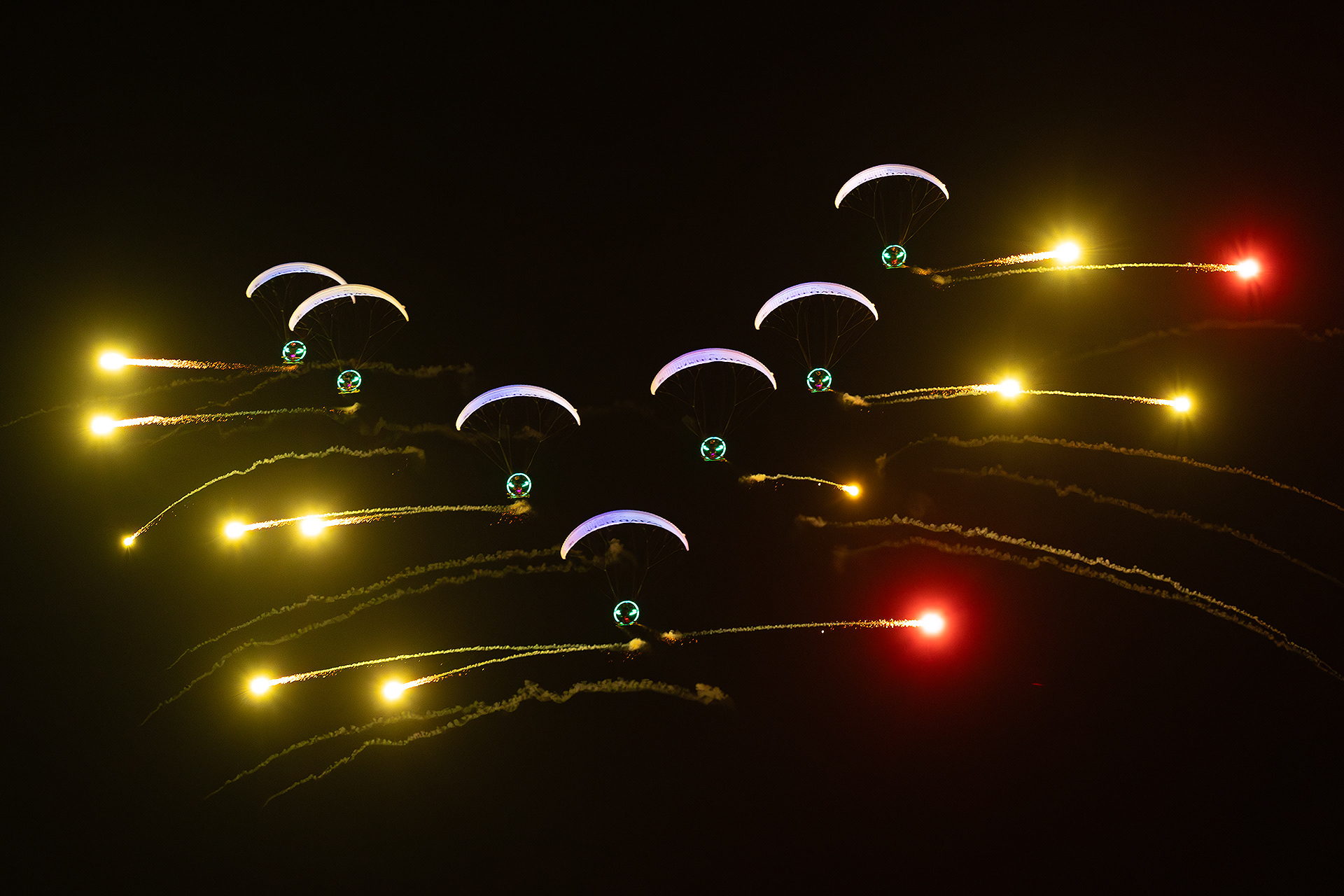 Phoenix Paramotor Display Team in Lusail, Qatar