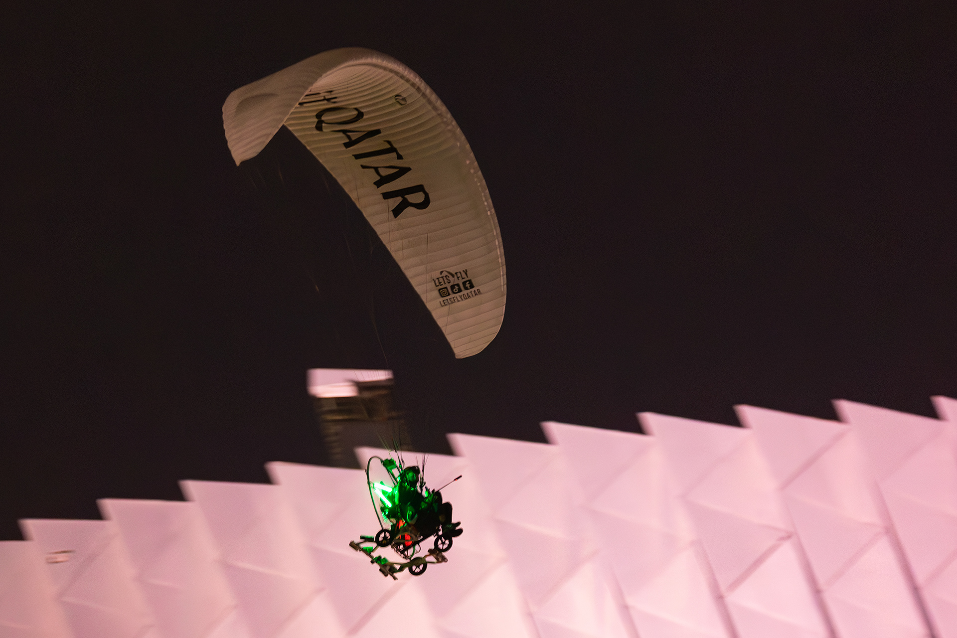 Phoenix Paramotor Display Team in Lusail, Qatar