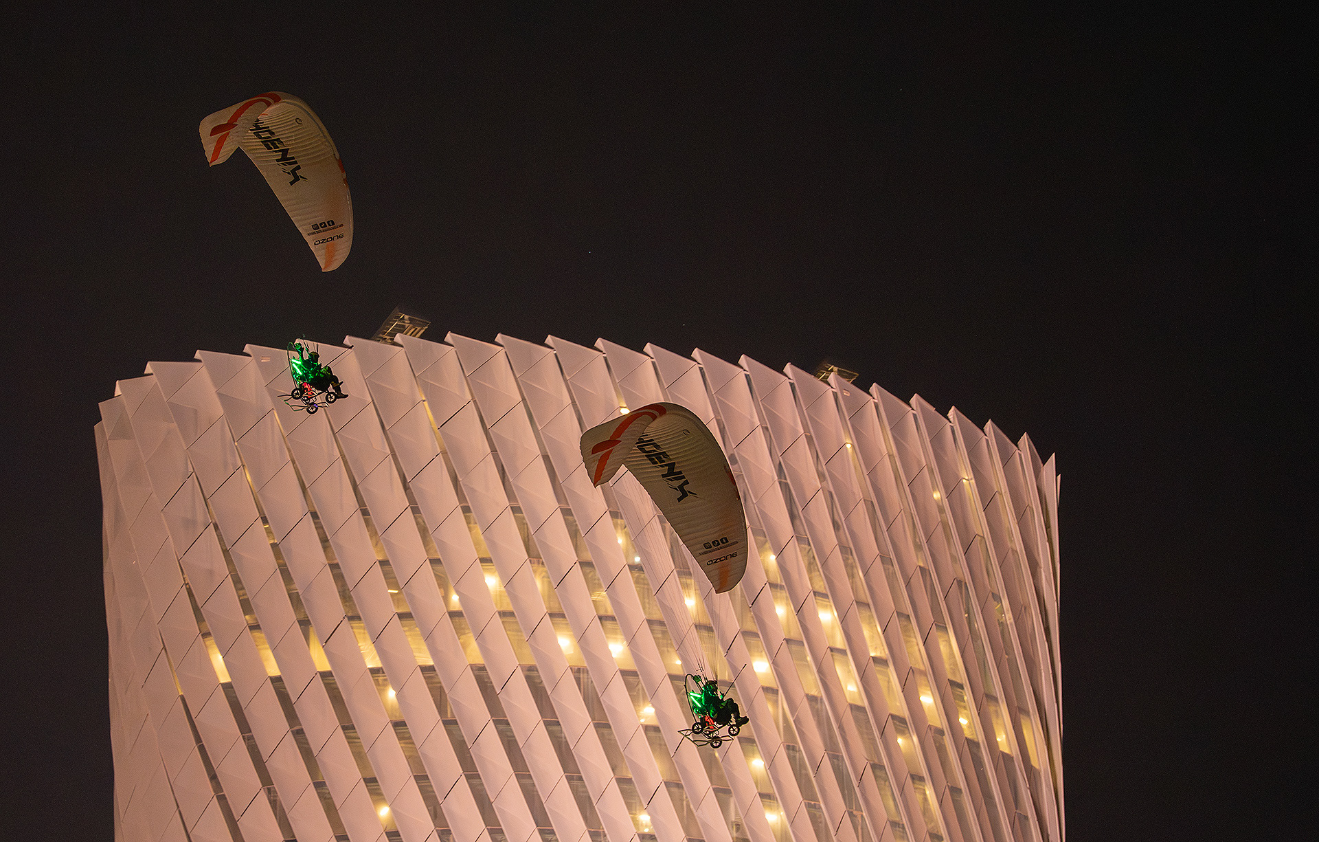 Phoenix Paramotor Display Team in Lusail, Qatar