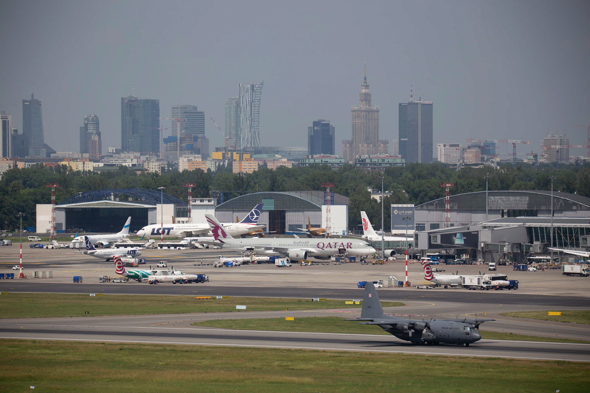 Chopin Airport. Warsaw, Poland.